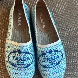 Prada Women's Light Blue Espadrilles